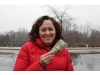 Cash mob in downtown Riverhead